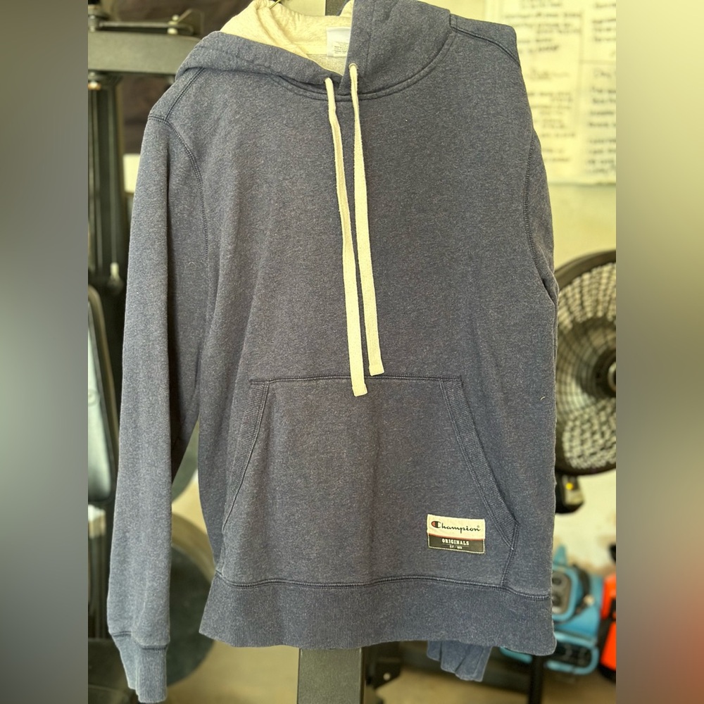 Champion navy blue hoodie